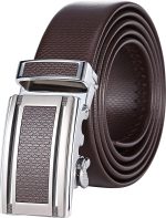 Mio Marino Classic Ratchet Belt - Premium Leather - 1.38 Wide - Adjustable Buckle